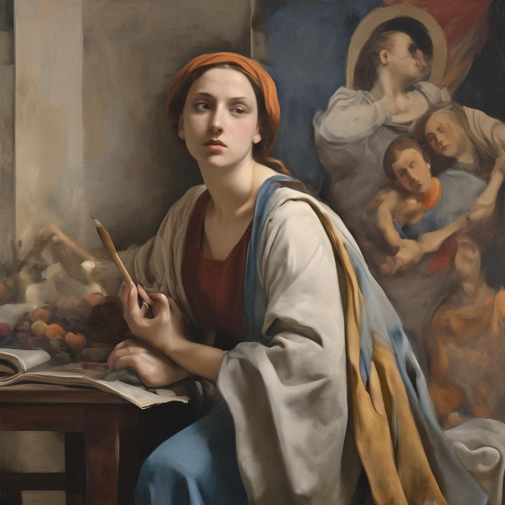 Ζωγραφική σύγχρονης καλλιτεχνικής σκηνής με μοναδική φινέτσα και καινοτομία, εμπνευσμένη από πραγματικά έργα τέχνης.